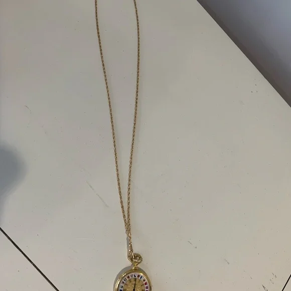 Bucherer Swiss necklace watch